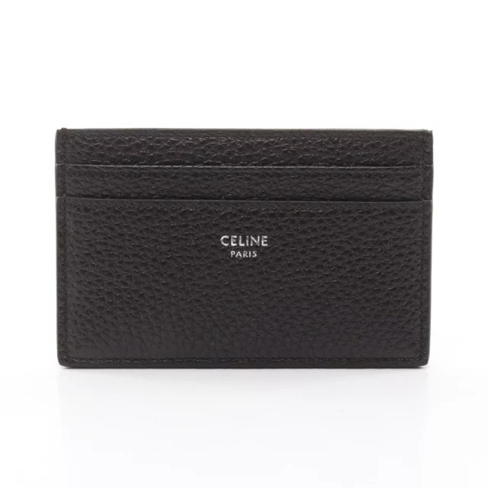 Celine Card Case Accessory Leather Brown